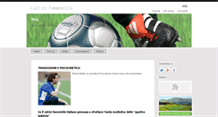 Desktop Screenshot of calciofemminile.com