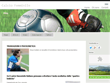 Tablet Screenshot of calciofemminile.com